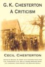 Image for G. K. Chesterton, a Criticism