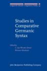 Image for Studies in Comparative Germanic Syntax