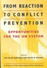 Image for From Reaction to Conflict Prevention : Opportunities for the UN System