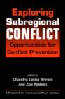 Image for Exploring Subregional Conflict