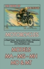 Image for Book of Raleigh Motorcycles Models Ma, Mg, Mh, Mo &amp; MT