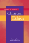 Image for Journal of the Society of Christian Ethics: Spring/Summer 2013, Volume 33, No. 1