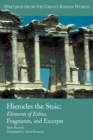 Image for Hierocles the Stoic : Elements of Ethics, Fragments, and Excerpts