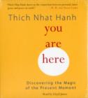 Image for You are there  : discovering the magic of the present moment