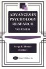 Image for Advances in Psychology Research : Volume 8