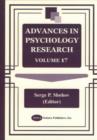 Image for Advances in Psychology Research : Volume 17