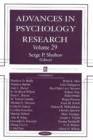 Image for Advances in Psychology Research : Volume 29
