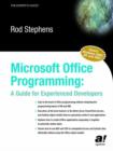 Image for Microsoft Office programming  : a guide for experienced developers