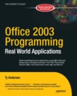 Image for Office 2003 programming  : real world applications