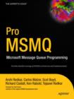 Image for Pro MSMQ : Microsoft Message Queue Programming