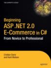 Image for Beginning ASP.NET 2.0 E-Commerce in C# 2005
