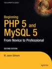 Image for Beginning PHP and MySQL 5  : from novice to professional