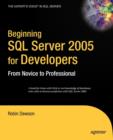 Image for Beginning SQL Server 2005 for developers  : from novice to professional