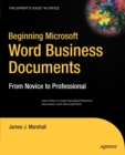 Image for Beginning Microsoft Word Business Documents