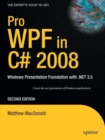 Image for Pro WPF in C# 2008