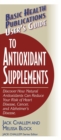 Image for User&#39;S Guide to Antioxidant Supplements