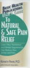 Image for User&#39;S Guide to Natural and Safe Pain Relief