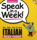Image for Italian : See, Hear, Say and Learn : Week 3