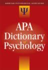 Image for APA dictionary of psychology