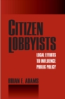 Image for Citizen lobbyists: local efforts to influence public policy