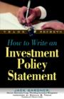 Image for How to Write an Investment Policy Statement