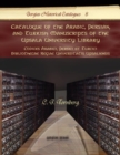 Image for Catalogue of the Arabic, Persian, and Turkish Manuscripts of the Upsala University Library