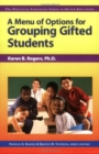 Image for Menu of Options for Grouping Gifted Students
