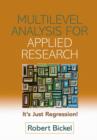 Image for Multilevel analysis for applied research  : it&#39;s just regression!