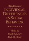 Image for Handbook of Individual Differences in Social Behavior