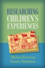 Image for Researching children&#39;s experiences