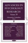 Image for Advances in Psychology Research : Volume 39