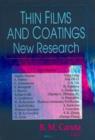 Image for Thin Films &amp; Coatings : New Research