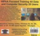 Image for HIPAA Focused Training, 25 Users : No. 4A : Data and Computer Security