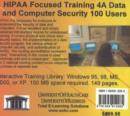 Image for HIPAA Focused Training : Data and Computer Security, 100 Users : No. 4A : Data and Security