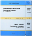 Image for Vollstandiges Woerterbuch Esperanto-Deutsch in zwei Banden, Band 1 and 2 (A - Z)