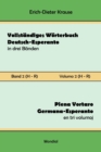 Image for Vollst?ndiges W?rterbuch Deutsch-Esperanto in drei B?nden. Band 2 (H-R)