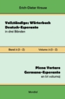 Image for Vollstandiges Woerterbuch Deutsch-Esperanto in drei Banden. Band 3 (S-Z) : Plena Vortaro Germana-Esperanto en tri volumoj. Volumo 3 (S-Z)