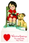 Image for Boy and Dog Valentine - Greeting Card