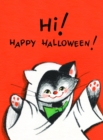 Image for Kitty in ghost costume - Halloween Greeting Card