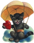 Image for Cat in Parachute Valentine Greeting Card