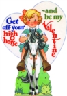 Image for Girl on Horse Valentine - Greeting Card