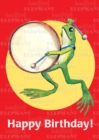Image for Frog Playing Big Drum - Birthday Greeting Card