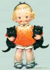 Image for Little Girl With Kittens - Birthday Greeting Card