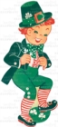 Image for Dancing Leprechaun - Greeting Card (6 Cards individually bagged w/ Envelopes &amp; Header)