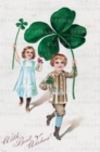 Image for Boy Girl 4 Leaf Clovers - Greeting Card