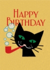 Image for Cat With Pipe - Birthday Greeting Card