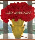 Image for Vase of Red Roses - Anniversary Greeting Card