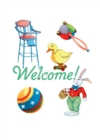 Image for High chair and baby toys - New Child Greeting Card