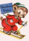 Image for Smiling bear skiing - Christmas Card