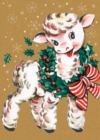 Image for Lamb wearing beribboned wreath - Christmas Card